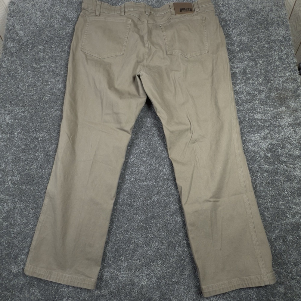 Duluth Trading Co Pants Mens 45x31 Flex Fire Hose Relaxed Fit Work Tan - Picture 5 of 10